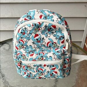 Bioworld Blue and White Disney Stitch Cartoon  Backpack